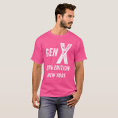 ジェネレーションX 1974年版 世代 ニューヨーク 誕生日 Tシャツ (正面フル)