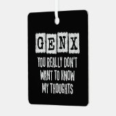 ジェネレーションX 80s Kid Gen X Gen Xer おもしろい Gen X メタルオーナメント (正面左)