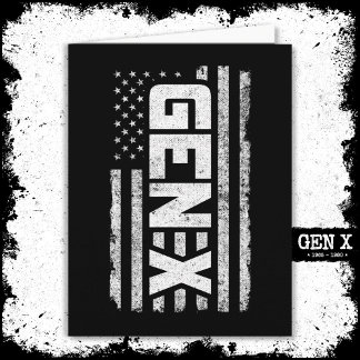 ジェネレーショ誇りを持ったンX Gen Xerアメリカ国旗X カード