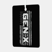 ジェネレーショ誇りを持ったンX Gen Xerアメリカ国旗X メタルオーナメント (正面左)