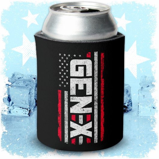 ジェネレーショ誇りを持ったンX Gen Xerアメリカ国旗X 缶クーラー