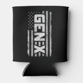 ジェネレーショ誇りを持ったンX Gen Xerアメリカ国旗X 缶クーラー (正面)