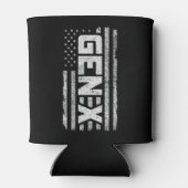 ジェネレーショ誇りを持ったンX Gen Xerアメリカ国旗X 缶クーラー (裏面)