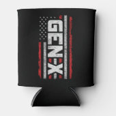 ジェネレーショ誇りを持ったンX Gen Xerアメリカ国旗X 缶クーラー (正面)