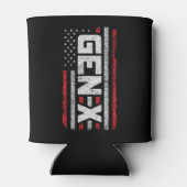 ジェネレーショ誇りを持ったンX Gen Xerアメリカ国旗X 缶クーラー (裏面)