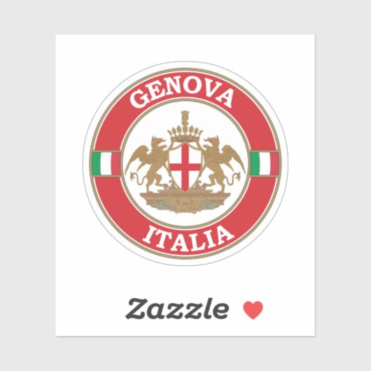 ジェノアイタリアサークルエンブレム シール (シート)