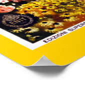 ジェノアジェノバイタリアヴィンテージ旅行 ポスター (角)