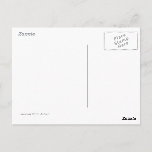 ジェノア港 ポストカード (裏面)