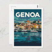 ジェノア・イタリア ポストカード (正面/裏面)