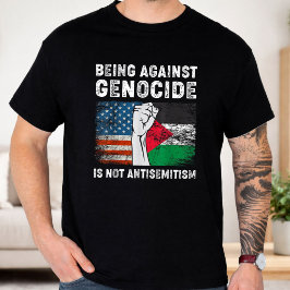ジェノサイドに反対することは反ユダヤ主義ではない Tシャツ
