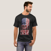ジェノシオージジョーバイデン氏アンチバイデン氏アメリカ国旗Vampir Tシャツ (正面フル)