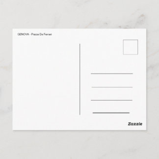 ジェノバ語 – ピアッツァ・デ・フェラーリ ポストカード