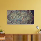 ジェノワールの世界地図,トスカネリによって設計 キャンバスプリント (インサイチュ (リビング))