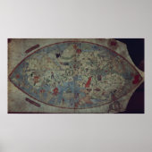 ジェノワールの世界地図,トスカネリによって設計 ポスター (正面)