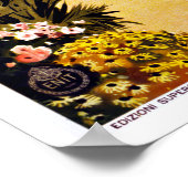 ジェノヴァとリイタリアンビエライタリアヴィンテージ旅行 ポスター (角)