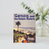 ジェノヴァとリベイタリアンラ・ヴィンテージのポスターリスタ ポストカード (スタンド正面)