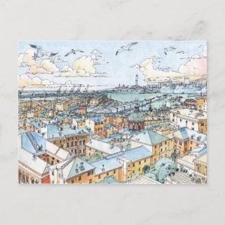 ジェノヴァのパノラマ ポストカード