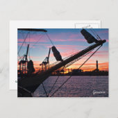 ジェノヴァ港 ポストカード (正面/裏面)