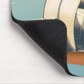 ジェノヴァ・イタリア休暇のヴィンテージポスター マウスパッド (コーナー)