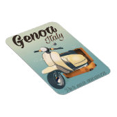 ジェノヴァ・イタリア休暇のヴィンテージポスター マグネット (右側)