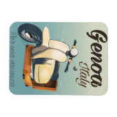 ジェノヴァ・イタリア休暇のヴィンテージポスター マグネット (横)