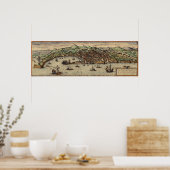 ジェノヴァ・イタリア1560年頃のポスター ポスター (キッチン)