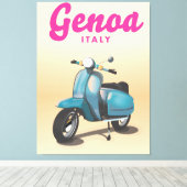 ジェノヴァ イタリア スクーター キャンバスプリント (インサイチュ (ウッドフロア))