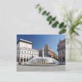 ジェノヴァ・ピアッツァデフェラーリ ポストカード (スタンド正面)