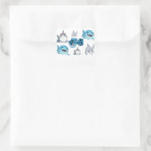 ジェフがランドシャーク漫画本キャラクター スクエアシール (バッグ)