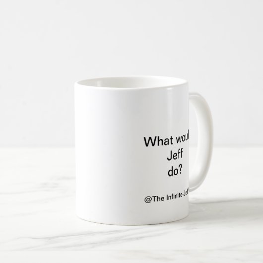 ジェフは何をすればいいの？ コーヒーマグカップ (正面右)