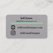 ジェフは新しい梳きます 名刺 (正面)