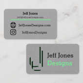 ジェフは新しい梳きます 名刺 (正面/裏面)