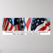 ジェファーソンと国旗 ポスター (正面)
