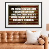 ジェファーソンのポスター：民主主義は終わる ポスター