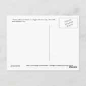 ジェファーソンのモンティチェロの事件で… ポストカード (裏面)