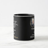 ジェファーソンの専制政治自由の引用文 マグカップ (中央)