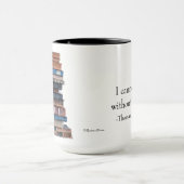 ジェファーソンの引用文本とのの古い積み重ね マグカップ (中央)