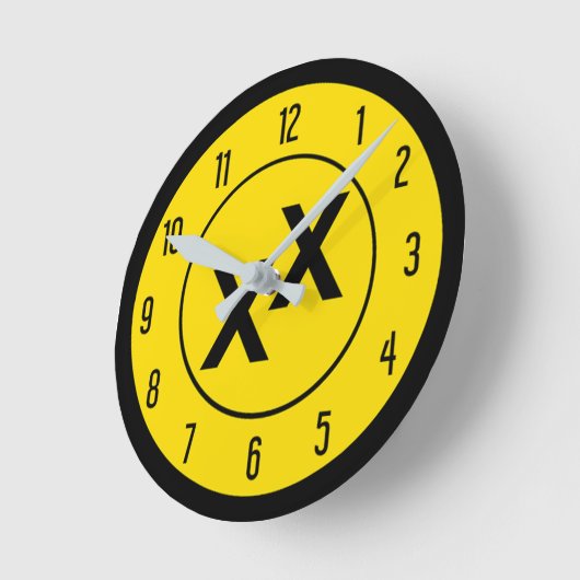 ジェファーソンの裏切りX Xの柱時計の州 ラウンド壁時計 (傾斜)