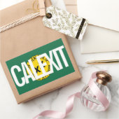 ジェファーソンのCALEXIT州 長方形シール (ギフト)