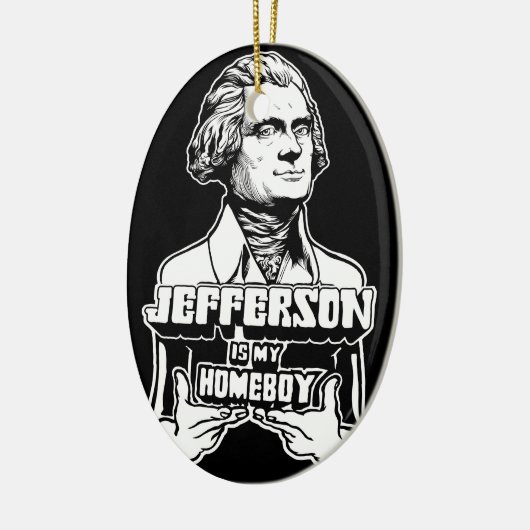 ジェファーソンは私の同郷人のオーナメントです セラミックオーナメント (左)