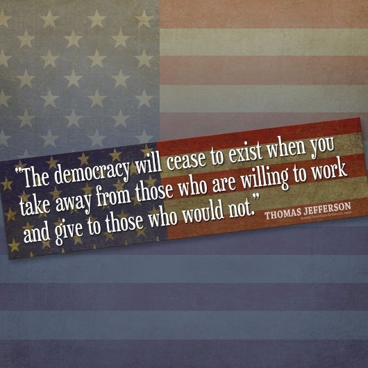 ジェファーソンバンパーステッカー バンパーステッカー