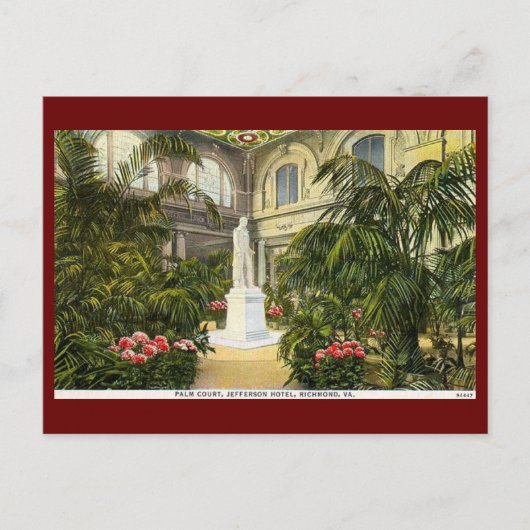 ジェファーソンホテル，リッチモンド，バージニアヴィンテージ ポストカード (正面)