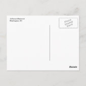 ジェファーソンメモリアルワシントンDC 001 ポストカード (裏面)
