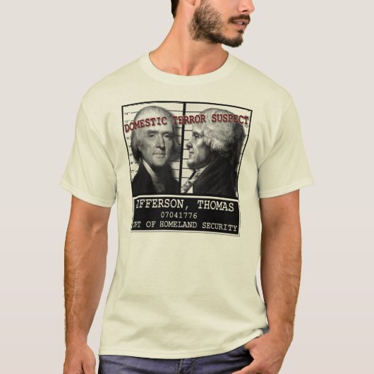 ジェファーソン国土安全保障省テロ容疑者 Tシャツ (正面)