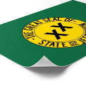 ジェファーソン国旗の州 ポスター (角)