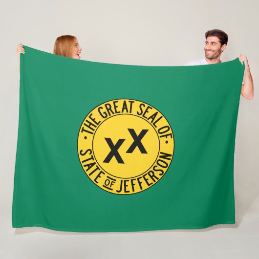 ジェファーソン州国旗 フリースブランケット (インサイチュ)
