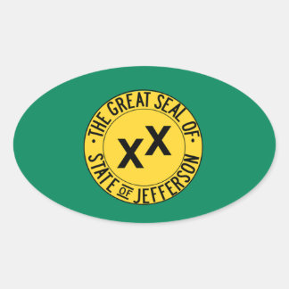 ジェファーソン州 楕円形シール