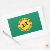 ジェファーソン州 長方形シール (封筒)