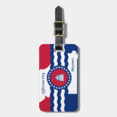 ジェファーソン市旗,ミズーリ州ラゲッジタグ ラゲッジタグ (正面縦)