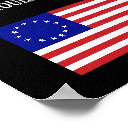 ジェファーソン引用文 – 民主主義は消滅 ポスター (角)